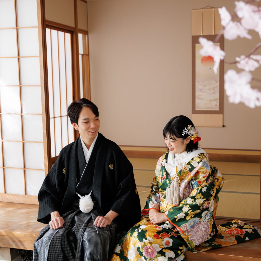 屋内庭園スタジオで楽しく撮影！