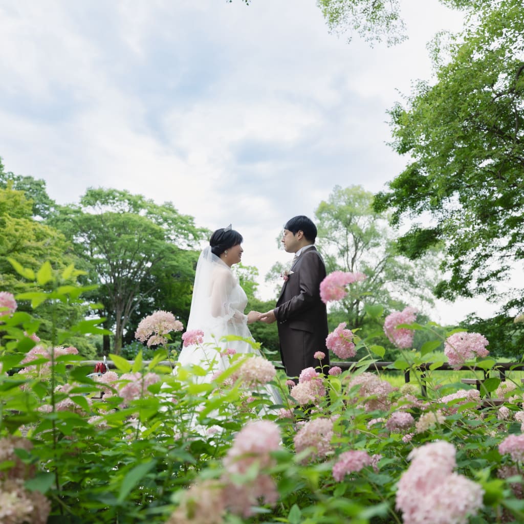 紫陽花・新緑 | デコルテフォトグラフィー | 前撮り・フォトウェディング