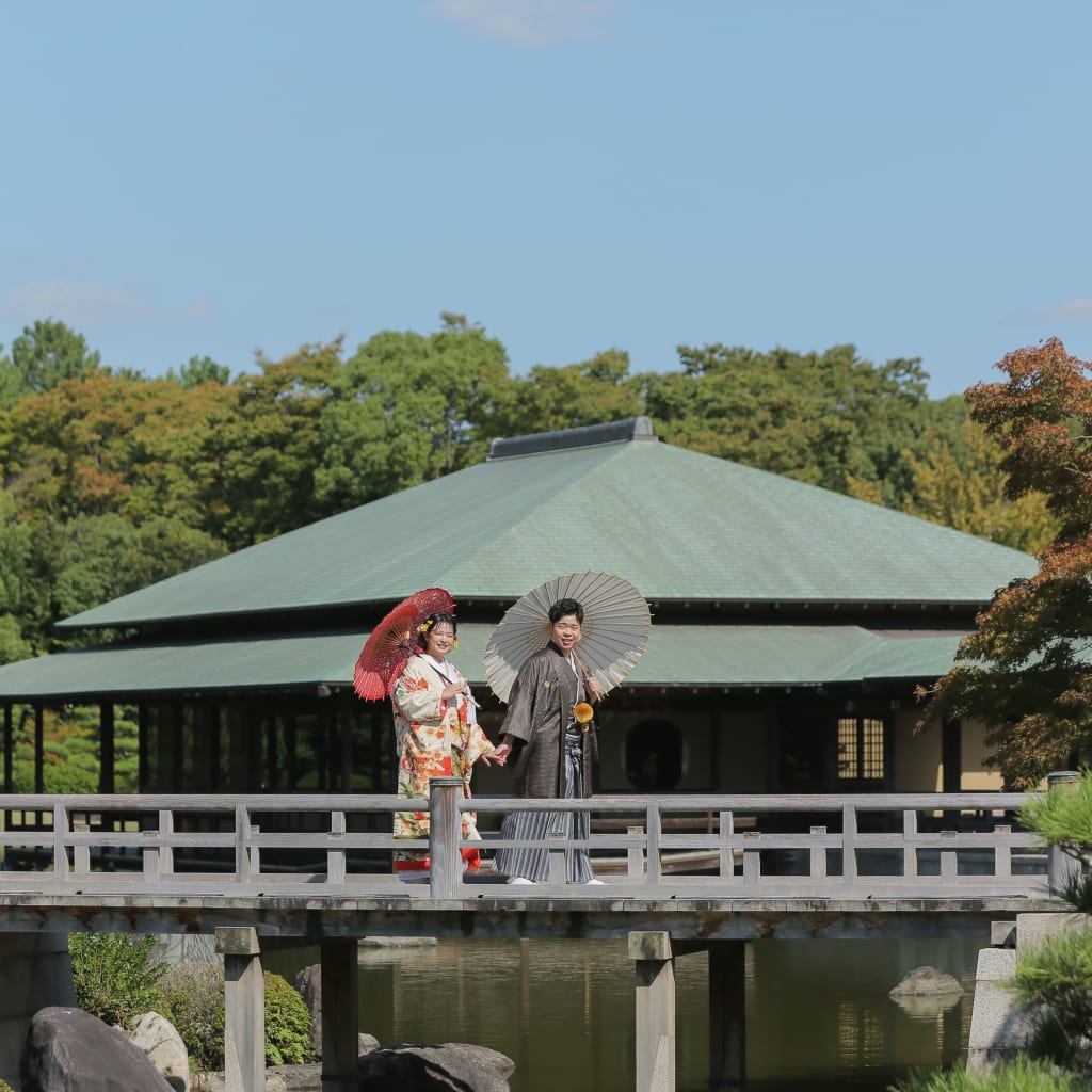 大仙公園 和装ロケーション | デコルテフォトグラフィー | 前撮り・フォトウェディング