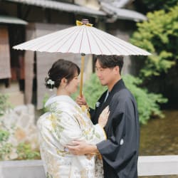 夏の祇園で爽やかな撮影を