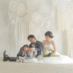 子供と残す結婚写真