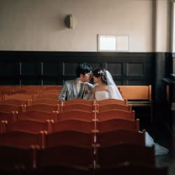 スコットホールでクラシカルなウェディングフォト