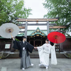 雨の日の牛嶋神社