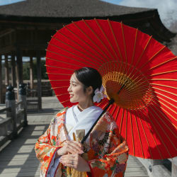 冬の和装ロケーション