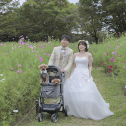 大切な家族と一緒に初めての撮影！