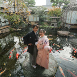 【つきじ治作】で刻む、秋のフォトウェディング