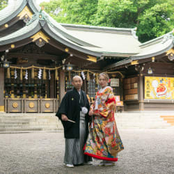 神社でフォトウェディング