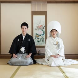 "和”を感じる和装屋内庭園スタジオ撮影