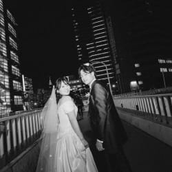 新宿の街並みで