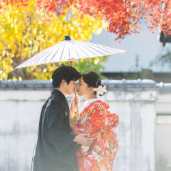 紅葉と一緒に【錦帯橋】