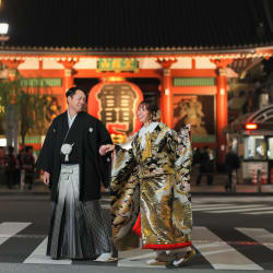 和装スタジオ+雷門撮影