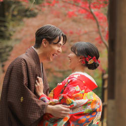 秋の彩りと一緒に【甘泉園公園ロケーション】