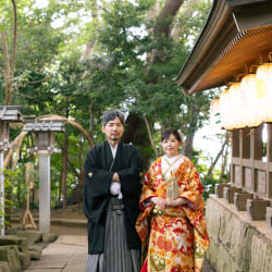和装の検見川神社撮影！