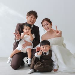 家族みんなで撮影！