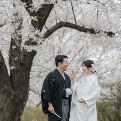 満開の桜と！