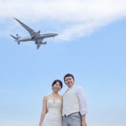 飛行機が間近に！