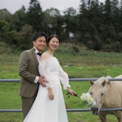 草原と森の中のウエディングフォト！【長門牧場&朝日の丘公園】