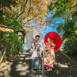 検見川神社での和装撮影