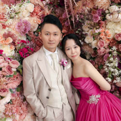 カラードレスでハウススタジオ撮影