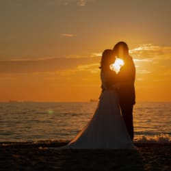 夕日に照らされて☀︎