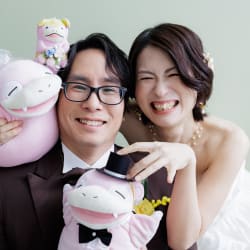 好きなものを詰め込んで！賑やかなウェディングフォト♡