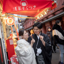 和装洋装ロケーション撮影