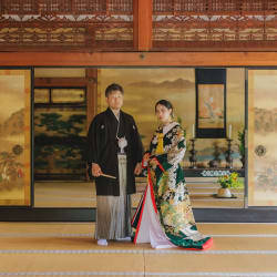 夏の華麗な和装ウェディングフォト