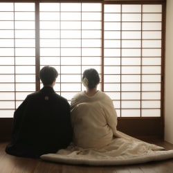 趣あるスタジオで和装撮影