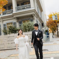 季節を感じる居留地撮影