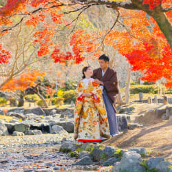 京都の紅葉と共に
