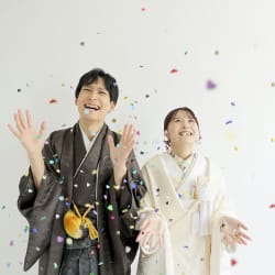 和装スタジオでお二人らしく！