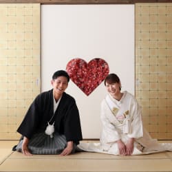 屋内庭園でお二人らしく