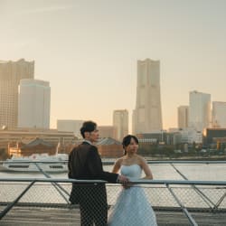 横浜の夕暮れと夜を