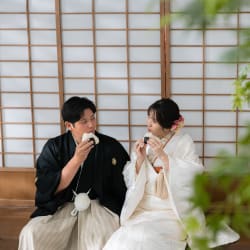 屋内庭園撮影でおふたりらしさを！