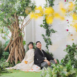 カジュアルにハウススタジオで和装撮影