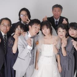 家族と一緒に撮影☆