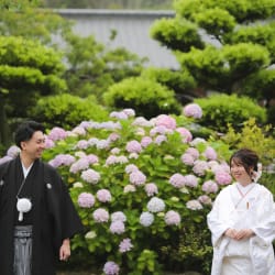 糸島にある櫻井神社で和装ロケーション撮影