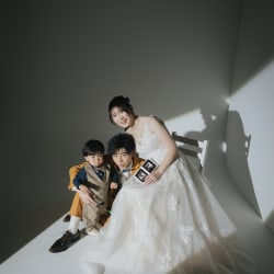 親子でスタジオ撮影