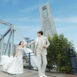 みなとみらい周辺で撮る前撮り