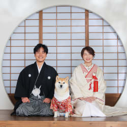 	ワンちゃんと一緒の婚礼フォト！
