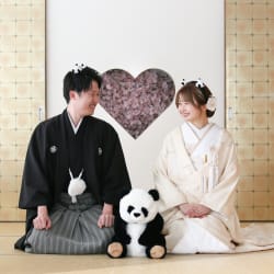 桜とパンダに囲まれて、、