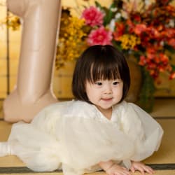 1歳のバースデー＆和装ファミリーフォト