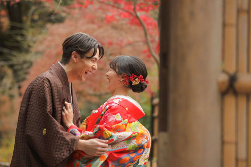 秋の彩りと一緒に【甘泉園公園ロケーション】