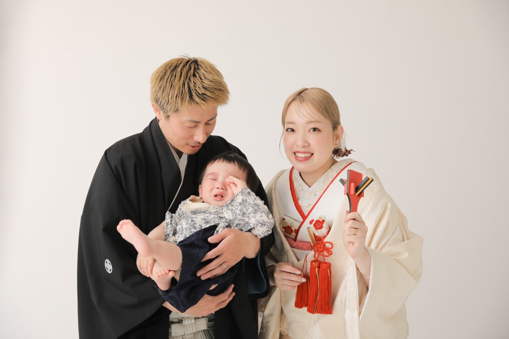 家族で和装スタジオ撮影！