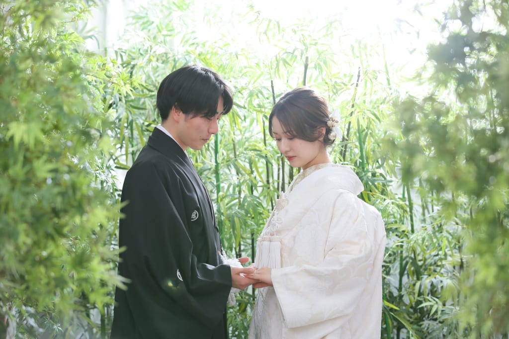 和装はやっぱり屋内庭園撮影！！