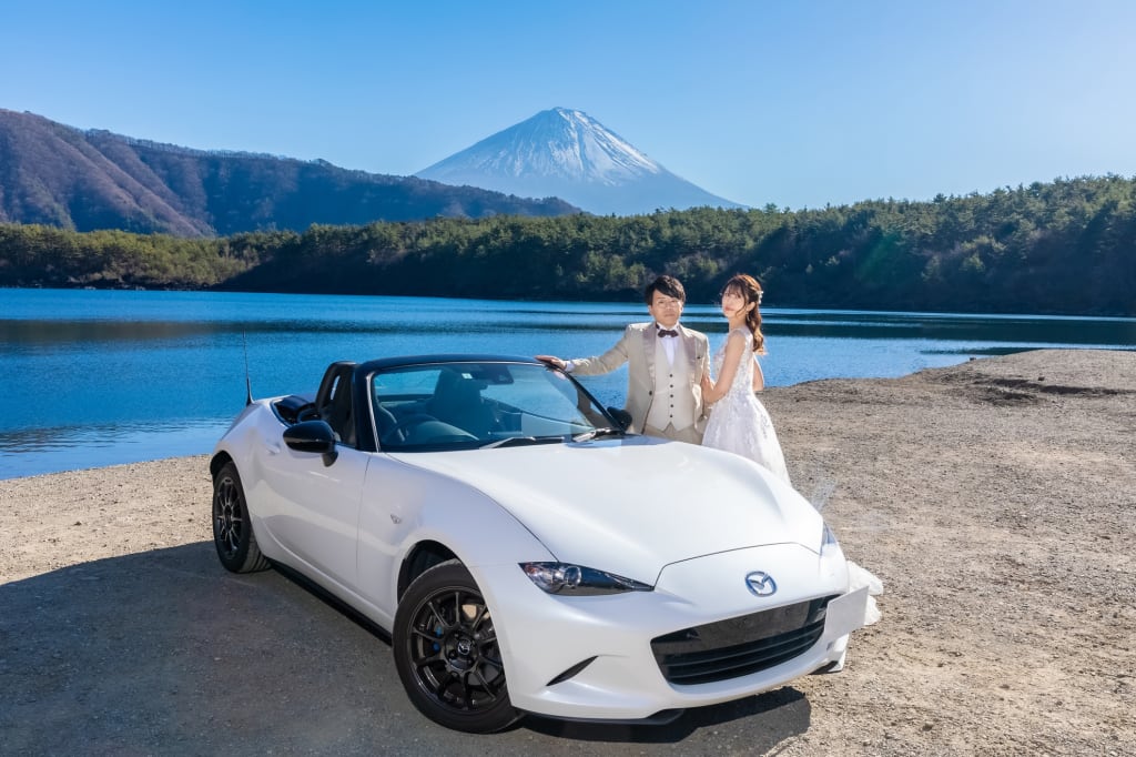 Mt.Fuji with a Car