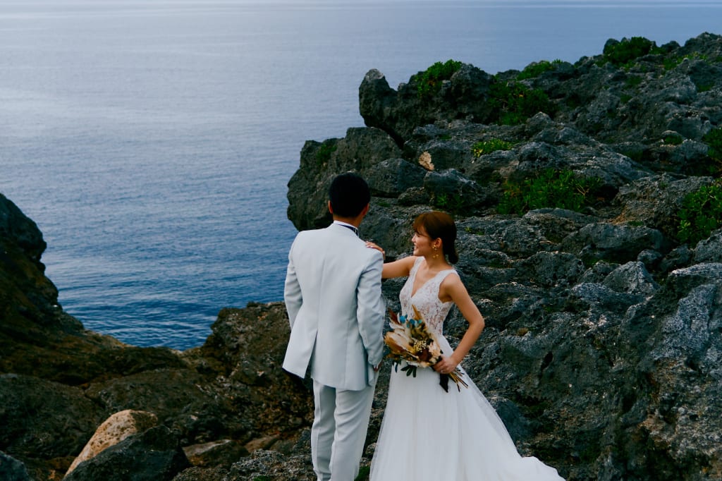 残波岬 | デコルテフォトグラフィー | 前撮り・フォトウェディング