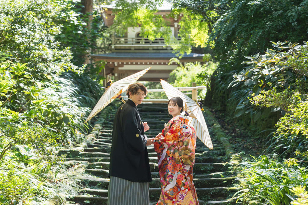 自然あふれる和装ロケーション【浄智寺】