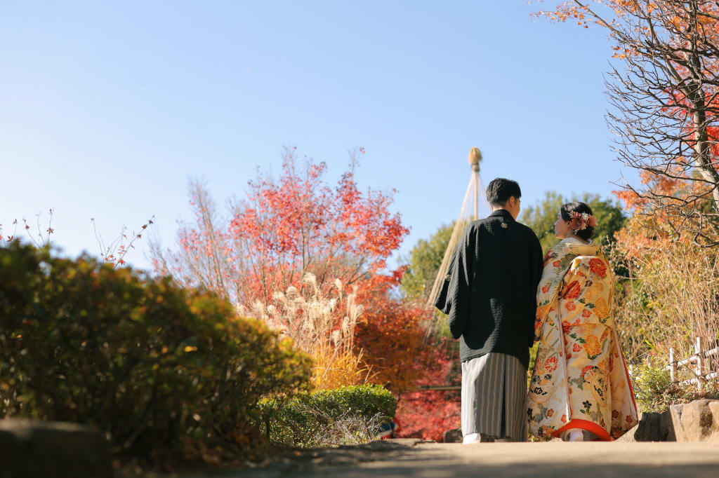 目白庭園紅葉ロケーション