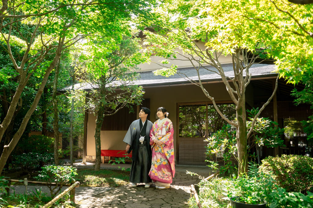 目白庭園で緑と撮影！